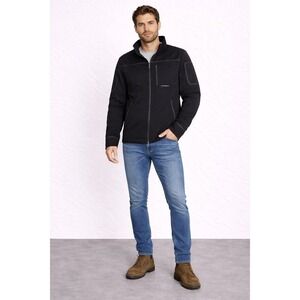 TRUEWERK Full Zip Jacket 3XL Black Heavyweight Stretch Utility Men's Casual